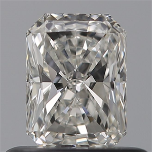 Picture of Natural Diamond 0.51 Carats, Radiant with  Cut, H Color, VVS1 Clarity and Certified by GIA