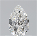 Diamante Natural 0.50 quilates, De pera , Color F, claridad VVS1 y certificado GIA