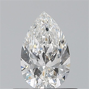 Picture of Natural Diamond 0.50 Carats, Pear with  Cut, F Color, VVS1 Clarity and Certified by GIA