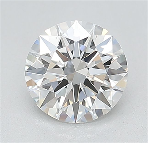 Picture of Lab Grown Diamond 1.08 Carats, Round with Ideal Cut, D Color, VVS2 Clarity and Certified by IGI