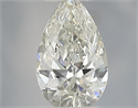 Natural Diamond 0.30 Carats, Pear with  Cut, H Color, SI1 Clarity and Certified by IGI