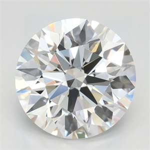 Picture of Lab Grown Diamond 2.14 Carats, Round with Ideal Cut, D Color, VVS1 Clarity and Certified by IGI