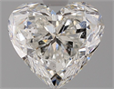 Natural Diamond 2.01 Carats, Heart with  Cut, H Color, SI2 Clarity and Certified by GIA