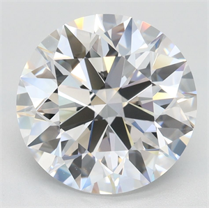 Picture of Lab Grown Diamond 3.55 Carats, Round with Ideal Cut, D Color, VVS1 Clarity and Certified by IGI