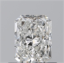 Natural Diamond 0.52 Carats, Radiant with  Cut, G Color, IF Clarity and Certified by GIA