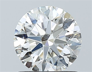 Picture of Natural Diamond 1.01 Carats, Round with Excellent Cut, I Color, VS2 Clarity and Certified by GIA