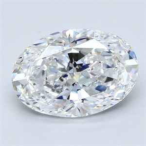 Foto Diamante Natural 4.23 quilates, Ovalado , Color D, claridad VVS2 y certificado GIA de
