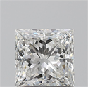 Natural Diamond 0.91 Carats, Princess with  Cut, G Color, VVS1 Clarity and Certified by GIA