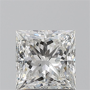 Picture of Natural Diamond 0.91 Carats, Princess with  Cut, G Color, VVS1 Clarity and Certified by GIA