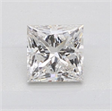 Natural Diamond 0.82 Carats, Princess with  Cut, F Color, I1 Clarity and Certified by GIA