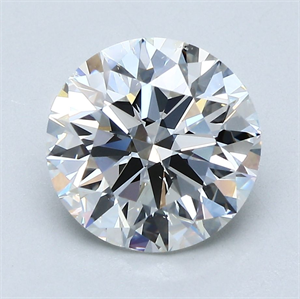 Picture of Natural Diamond 3.10 Carats, Round with Excellent Cut, I Color, SI1 Clarity and Certified by GIA