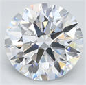 Lab Grown Diamond 4.34 Carats, Round with Excellent Cut, D Color, VVS1 Clarity and Certified by GIA