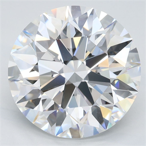 Picture of Lab Grown Diamond 4.34 Carats, Round with Excellent Cut, D Color, VVS1 Clarity and Certified by GIA