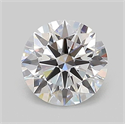 Lab Grown Diamond 1.01 Carats, Round with Ideal Cut, D Color, VVS2 Clarity and Certified by IGI