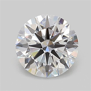 Picture of Lab Grown Diamond 1.01 Carats, Round with Ideal Cut, D Color, VVS2 Clarity and Certified by IGI