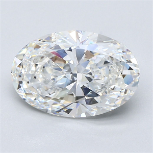 Picture of Natural Diamond 3.50 Carats, Oval with  Cut, G Color, SI1 Clarity and Certified by GIA