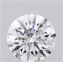 Lab Grown Diamond 2.07 Carats, Round with Ideal Cut, D Color, IF Clarity and Certified by IGI