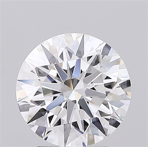 Picture of Lab Grown Diamond 2.07 Carats, Round with Ideal Cut, D Color, IF Clarity and Certified by IGI