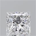 Natural Diamond 1.01 Carats, Princess with  Cut, D Color, SI1 Clarity and Certified by GIA