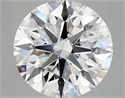 Lab Grown Diamond 5.08 Carats, Round with Excellent Cut, E Color, VVS2 Clarity and Certified by IGI