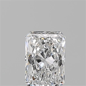 Picture of Natural Diamond 0.51 Carats, Radiant with  Cut, D Color, VVS2 Clarity and Certified by GIA