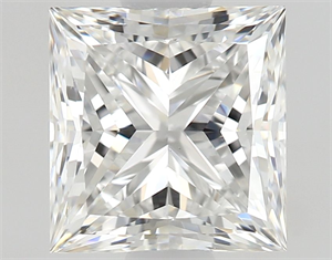 Picture of Natural Diamond 1.01 Carats, Princess with  Cut, E Color, VS1 Clarity and Certified by GIA