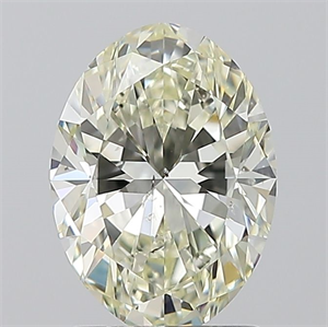 Picture of Natural Diamond 1.50 Carats, Oval with  Cut, L Color, SI1 Clarity and Certified by GIA