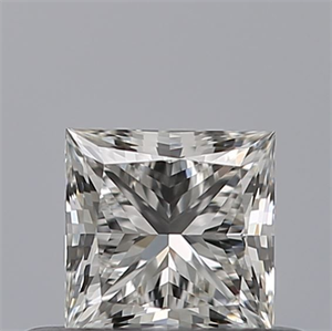 Picture of Natural Diamond 0.42 Carats, Princess with  Cut, G Color, IF Clarity and Certified by GIA