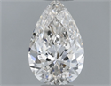 Diamante Natural 0.50 quilates, De pera , Color I, claridad SI1 y certificado GIA
