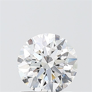 Picture of Lab Grown Diamond 1.05 Carats, Round with Ideal Cut, E Color, VVS2 Clarity and Certified by IGI
