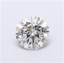 Lab Grown Diamond 1.10 Carats, Round with Ideal Cut, H Color, VVS2 Clarity and Certified by IGI