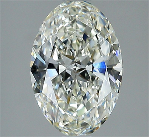 Foto Diamante Natural 1.50 quilates, Ovalado , Color J, claridad SI1 y certificado GIA de