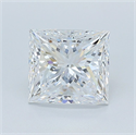 Natural Diamond 2.20 Carats, Princess with  Cut, D Color, VS2 Clarity and Certified by GIA