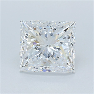 Picture of Natural Diamond 2.20 Carats, Princess with  Cut, D Color, VS2 Clarity and Certified by GIA