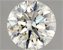 Diamante Natural 0.96 quilates, Redondo , Color K, claridad SI1 y certificado GIA
