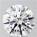 Lab Grown Diamond 4.04 Carats, Round with Ideal Cut, D Color, VS1 Clarity and Certified by IGI