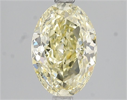 Picture of Lab Grown Diamond 2.02 Carats, Oval with  Cut, Fancy Yellow Color, VS1 Clarity and Certified by IGI