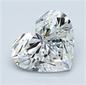 Natural Diamond 3.01 Carats, Heart with  Cut, H Color, VS2 Clarity and Certified by GIA
