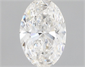 Natural Diamond 0.50 Carats, Oval with  Cut, E Color, SI2 Clarity and Certified by GIA