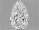 Natural Diamond 0.55 Carats, Pear with  Cut, E Color, VS2 Clarity and Certified by GIA