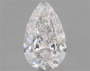 Picture of Natural Diamond 0.55 Carats, Pear with  Cut, E Color, VS2 Clarity and Certified by GIA