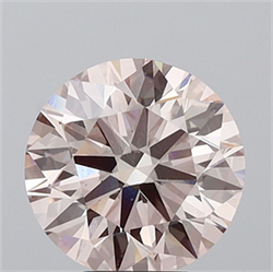 Picture of Lab Grown Diamond 6.00 Carats, Round with Ideal Cut, Fancy Pink Color, VS1 Clarity and Certified by IGI
