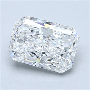 Foto Diamante Natural 3.02 quilates, Radiante , Color F, claridad VS1 y certificado GIA de