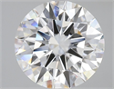 Lab Grown Diamond 4.04 Carats, Round with Ideal Cut, E Color, VVS2 Clarity and Certified by IGI