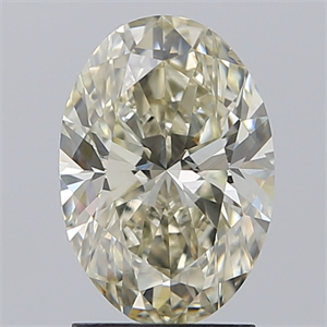 Picture of Natural Diamond 2.09 Carats, Oval with  Cut, K Color, SI1 Clarity and Certified by IGI