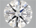 Lab Grown Diamond 3.74 Carats, Round with Ideal Cut, D Color, VS1 Clarity and Certified by IGI