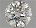 Natural Diamond 0.54 Carats, Round with Excellent Cut, J Color, SI1 Clarity and Certified by GIA