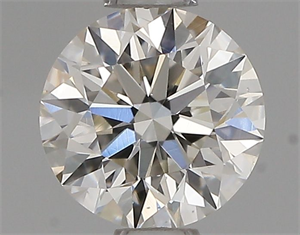 Picture of Natural Diamond 0.54 Carats, Round with Excellent Cut, J Color, SI1 Clarity and Certified by GIA