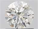 Natural Diamond 0.73 Carats, Round with Excellent Cut, H Color, IF Clarity and Certified by IGI