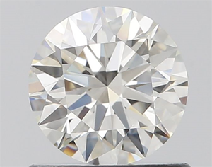 Picture of Natural Diamond 0.73 Carats, Round with Excellent Cut, H Color, IF Clarity and Certified by IGI